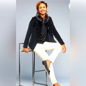 Talbots quilted velvet jacket new with tags size 20w